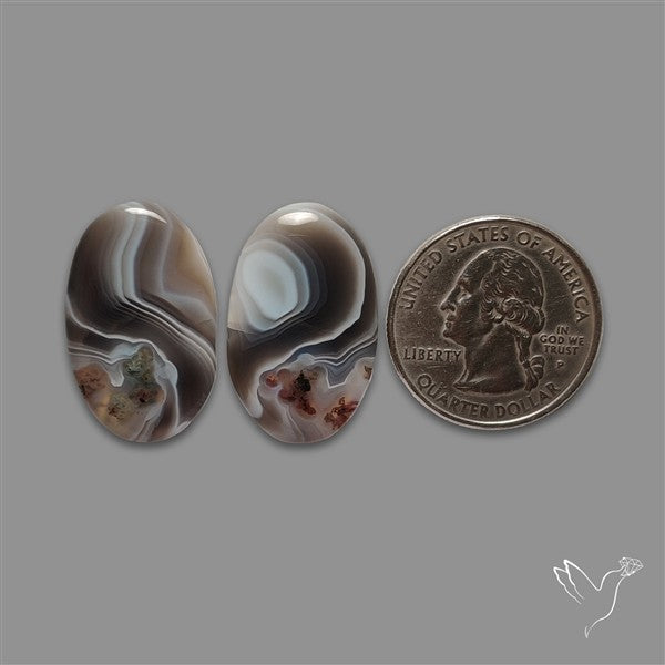 Botswana Agate Pair
