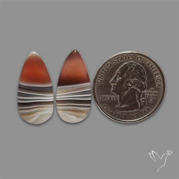 Botswana Agate Pair