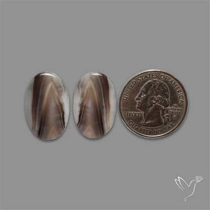 Botswana Agate Pair