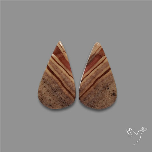 Brecciated Mookaite Pair