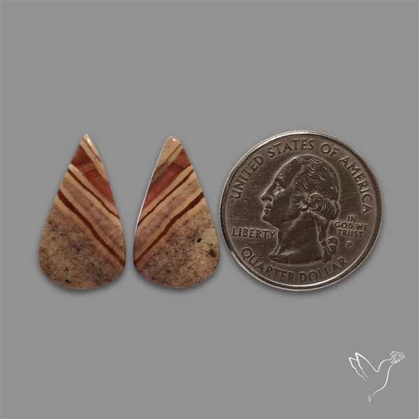 Brecciated Mookaite Pair