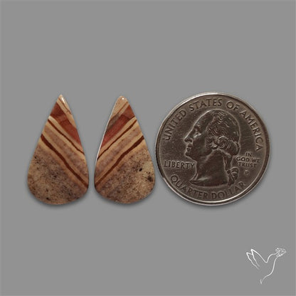 Brecciated Mookaite Pair