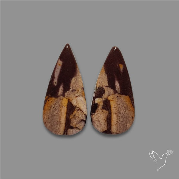 Brecciated Mookaite Pair