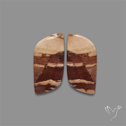 Brecciated Mookaite Pair