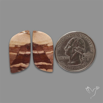 Brecciated Mookaite Pair