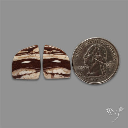 Brecciated Mookaite Pair