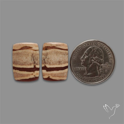 Brecciated Mookaite Pair