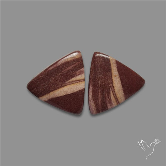 Brecciated Mookaite Pair