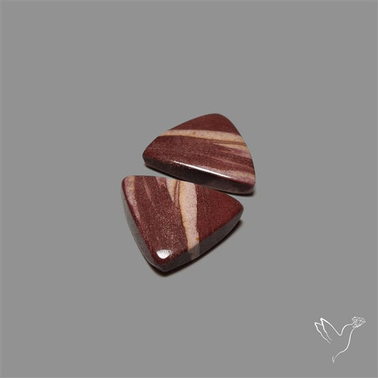 Brecciated Mookaite Pair