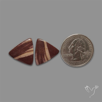 Brecciated Mookaite Pair