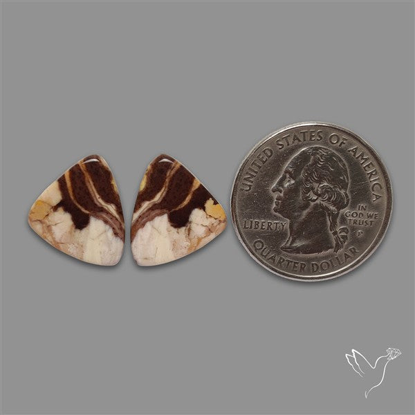 Brecciated Mookaite Pair