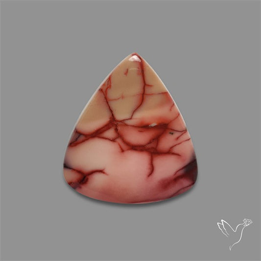 Rare Pink Web Mookaite Cabochon