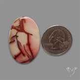 Rare Pink Web Mookaite Cabochon