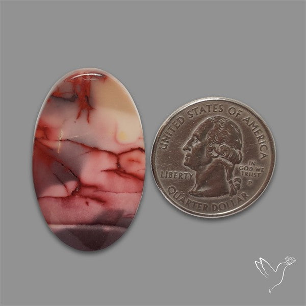 Rare Pink Web Mookaite Cabochon