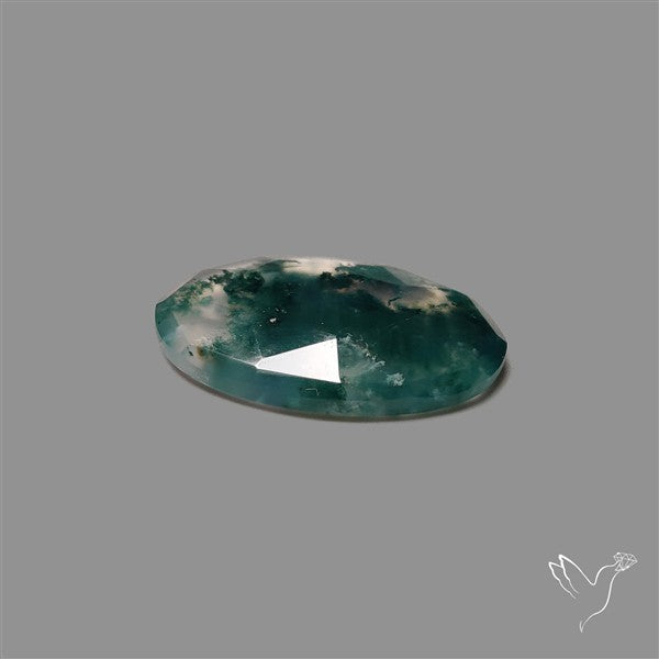 Rose Cut Moss Agate