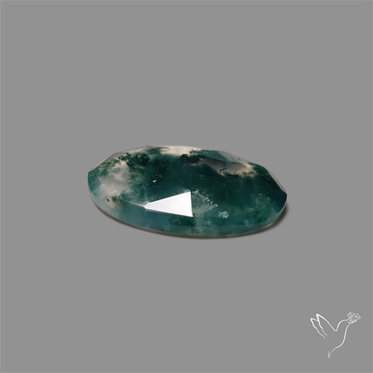 Rose Cut Moss Agate