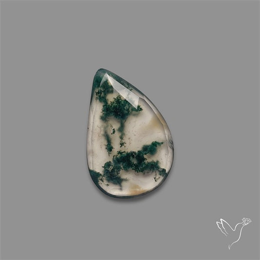 Rose Cut Moss Agate