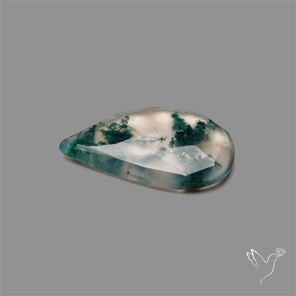 Rose Cut Moss Agate
