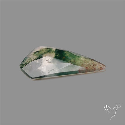 Rose Cut Moss Agate