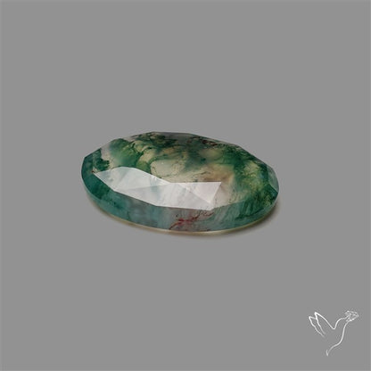 Rose Cut Moss Agate