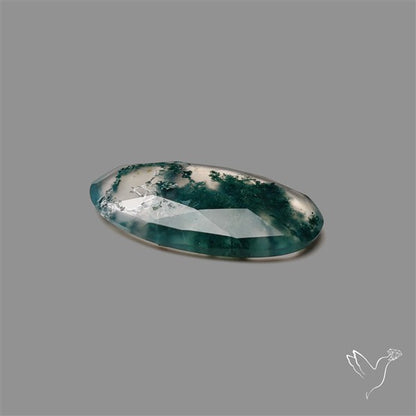 Rose Cut Moss Agate