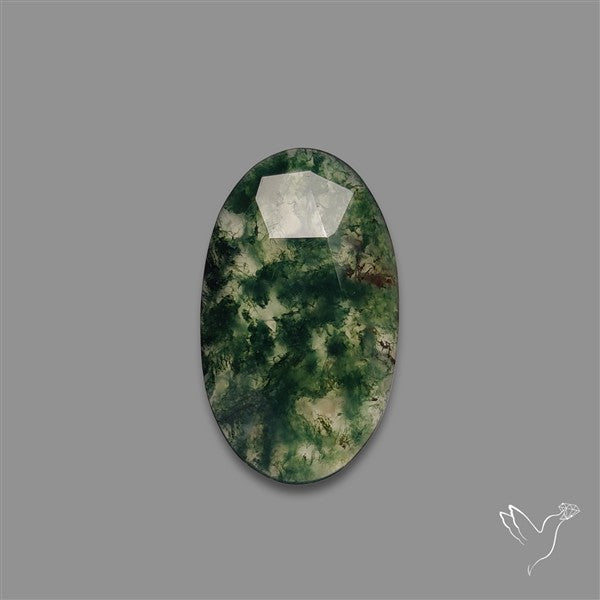 Rose Cut Moss Agate