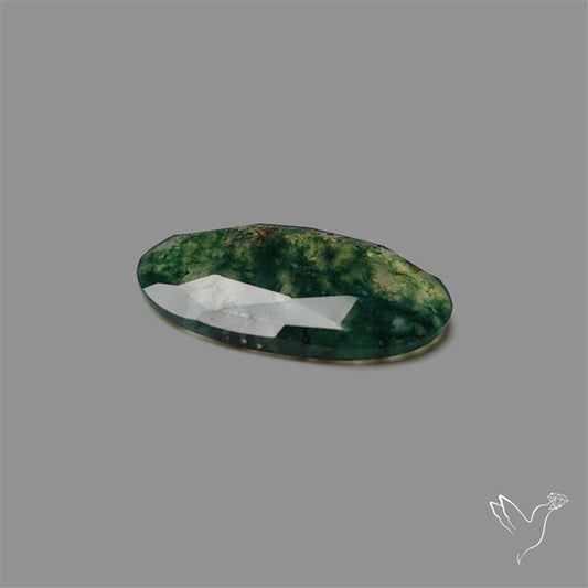 Rose Cut Moss Agate