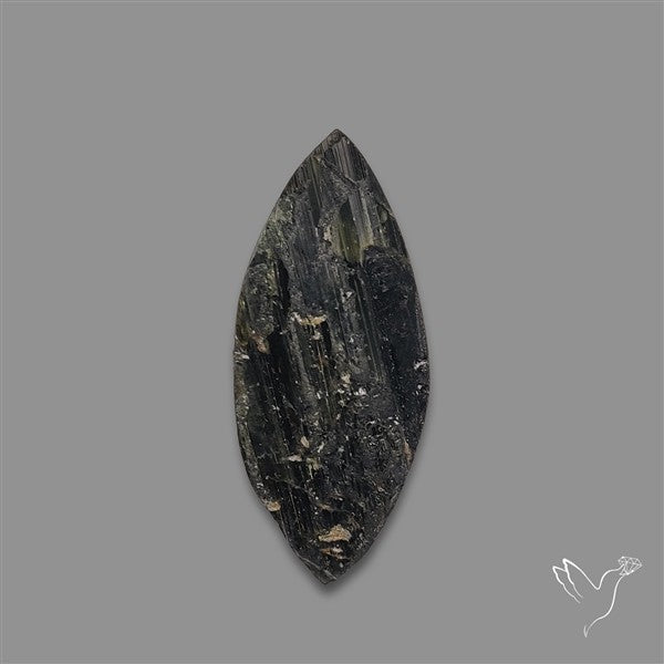 Black Tourmaline Raw Face Druzy