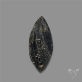 Black Tourmaline Raw Face Druzy