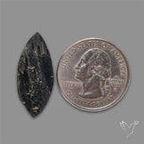 Black Tourmaline Raw Face Druzy