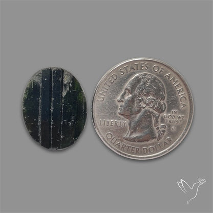 Black Tourmaline Raw Face Druzy