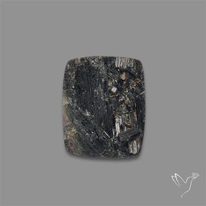Black Tourmaline Raw Face Druzy