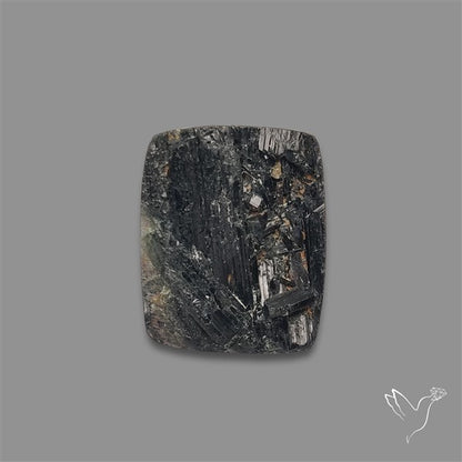 Black Tourmaline Raw Face Druzy