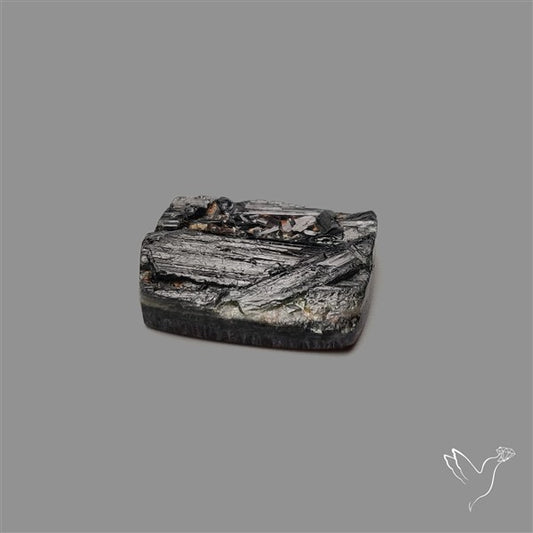 Black Tourmaline Raw Face Druzy