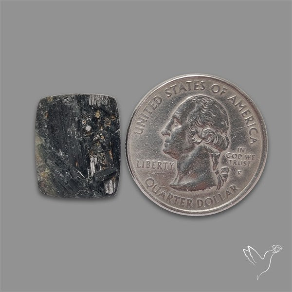 Black Tourmaline Raw Face Druzy