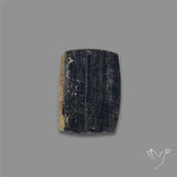 Black Tourmaline Raw Face Druzy