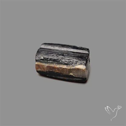Black Tourmaline Raw Face Druzy