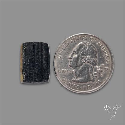 Black Tourmaline Raw Face Druzy