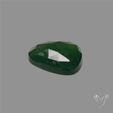 Rose Cut Gemmy Dark Green Serpentine