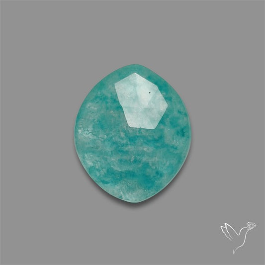 Rose Cut Himalayan Quartz With Amazonite Doublet