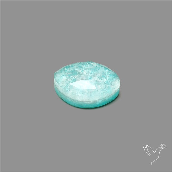 Rose Cut Himalayan Quartz With Amazonite Doublet