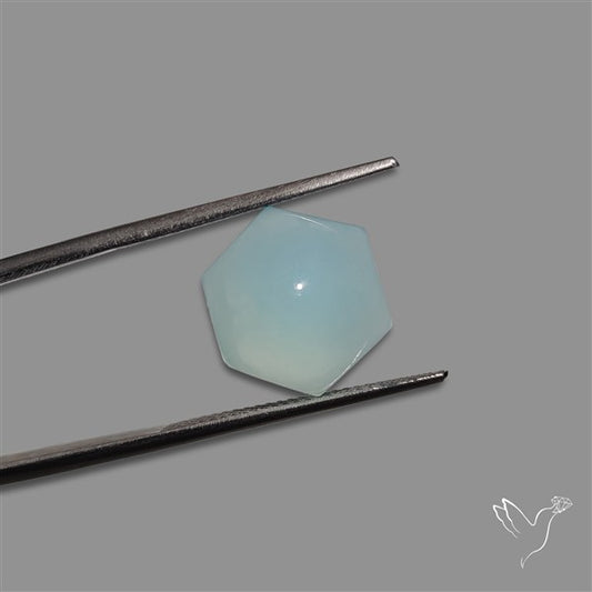 Aqua Chalcedony Cabochon