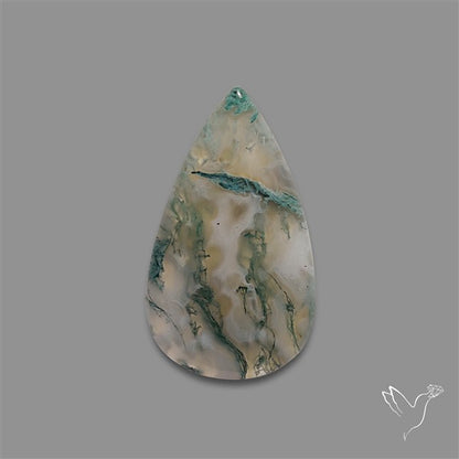 Horse Canyon Moss Agate Cabochon