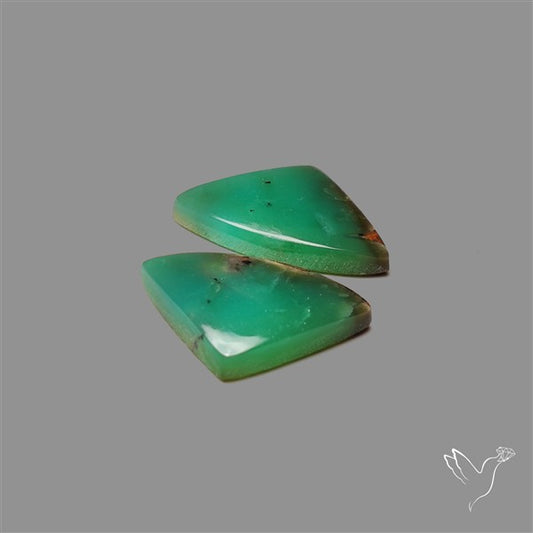 Boulder Chrysoprase Pair