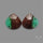 Rose Cut Boulder Chrysoprase Pair
