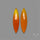 Rose Cut Carnelian Agate Pair
