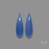 Namibian Blue Chalcedony Pair Gemmy