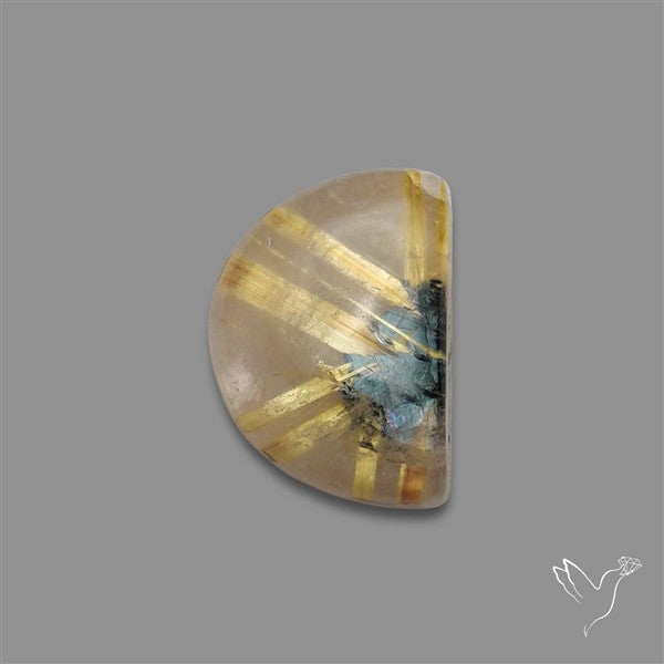 Star Golden Rutilated Quartz Cabochon