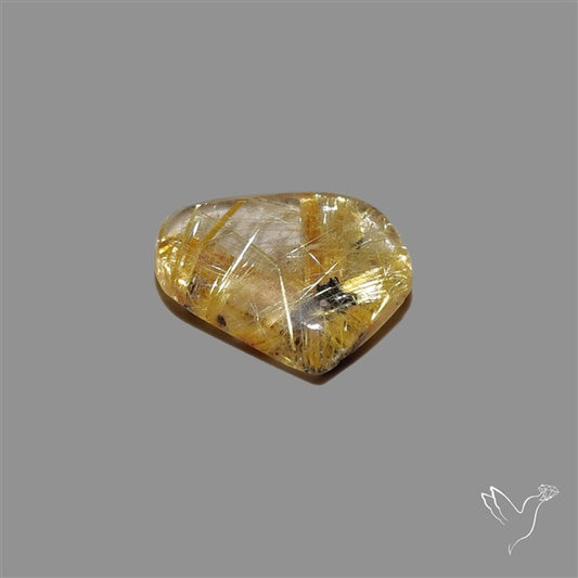 Star Golden Rutilated Quartz Cabochon