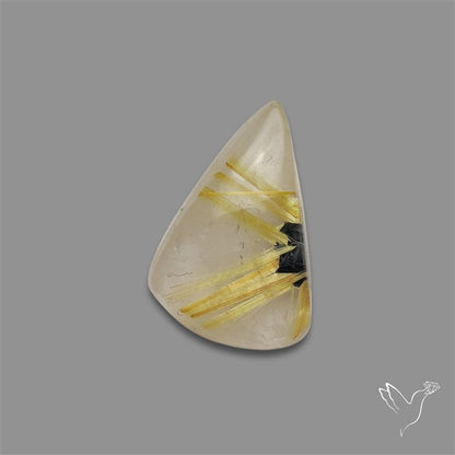 Star Golden Rutilated Quartz Cabochon